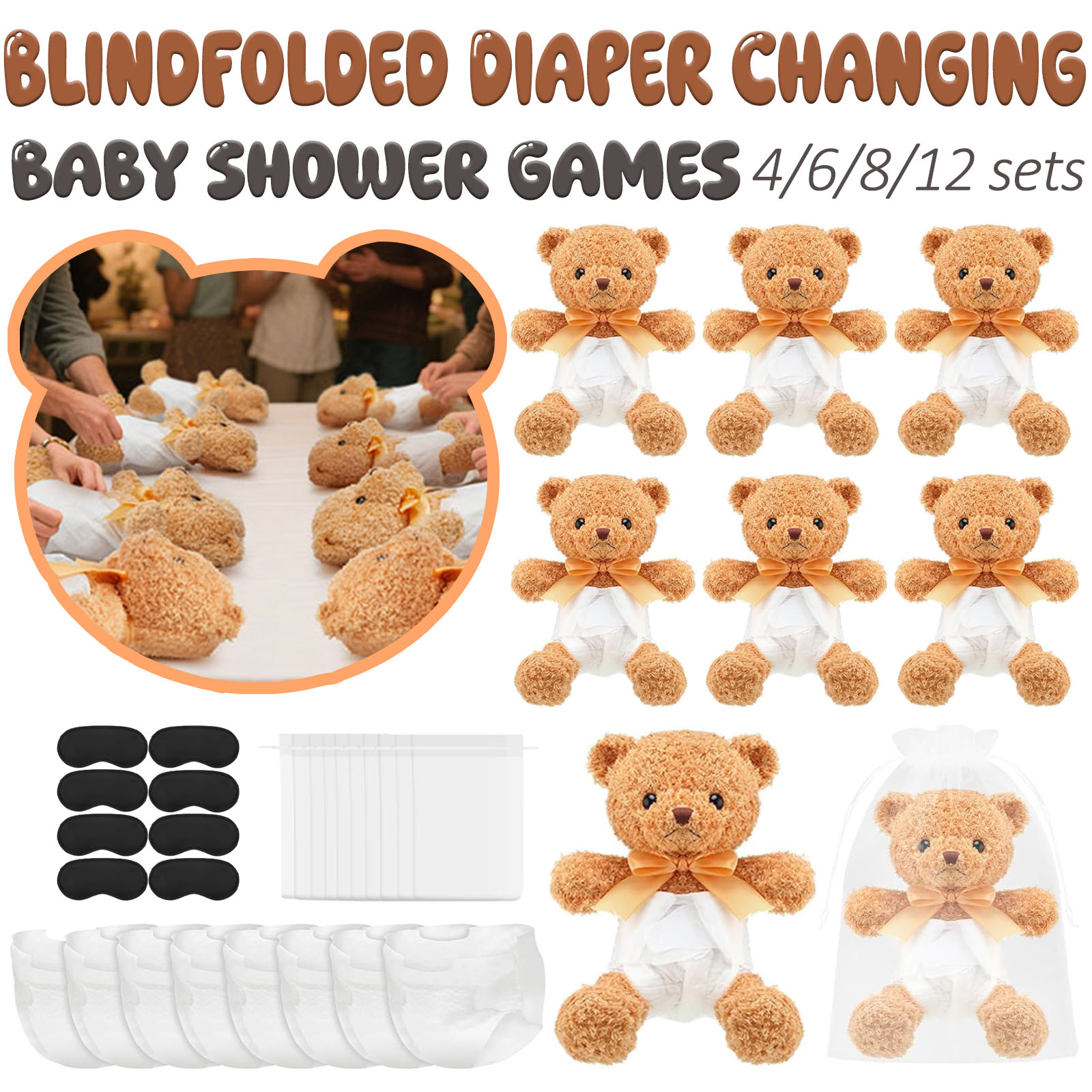 Cloth Diaper Insert - 4/6/8/12 Sets Baby Douche Games Prijzen