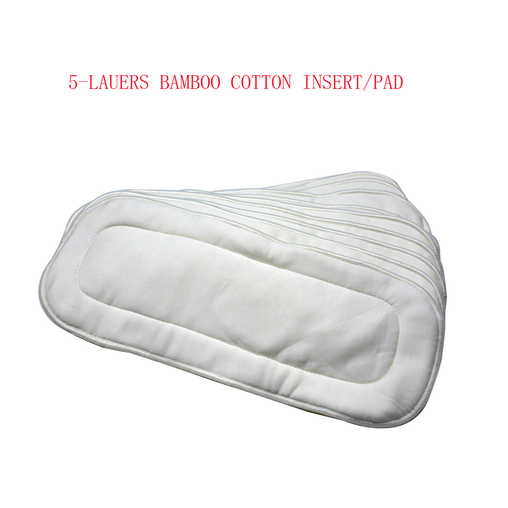 Cloth Diaper Insert - (5 stuks Veel) Biologische Bamboe Katoen