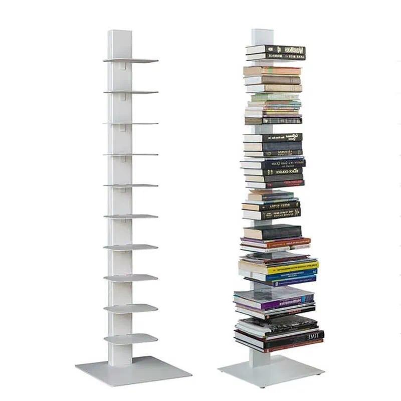 Sustainable Living Officer - Moderne metalen modulaire hoekboekenkast met onzichtbaar,